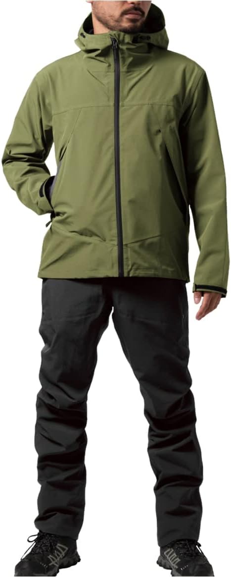 レインスーツ 20,000mm耐水圧・10,000g透湿性 UVカット・ストレッチ素材・調整可能フード付き・3wayバッグ付