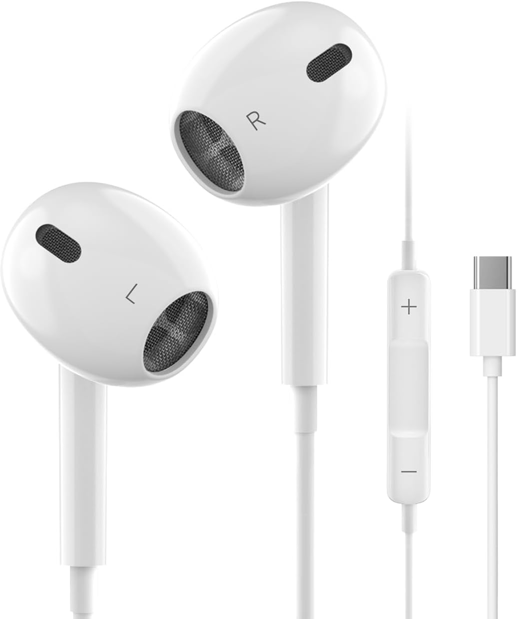 Znines Type-C イヤホン【iPhone15/16対応】有線ノイズキャンセリング・重低音・通話クリア