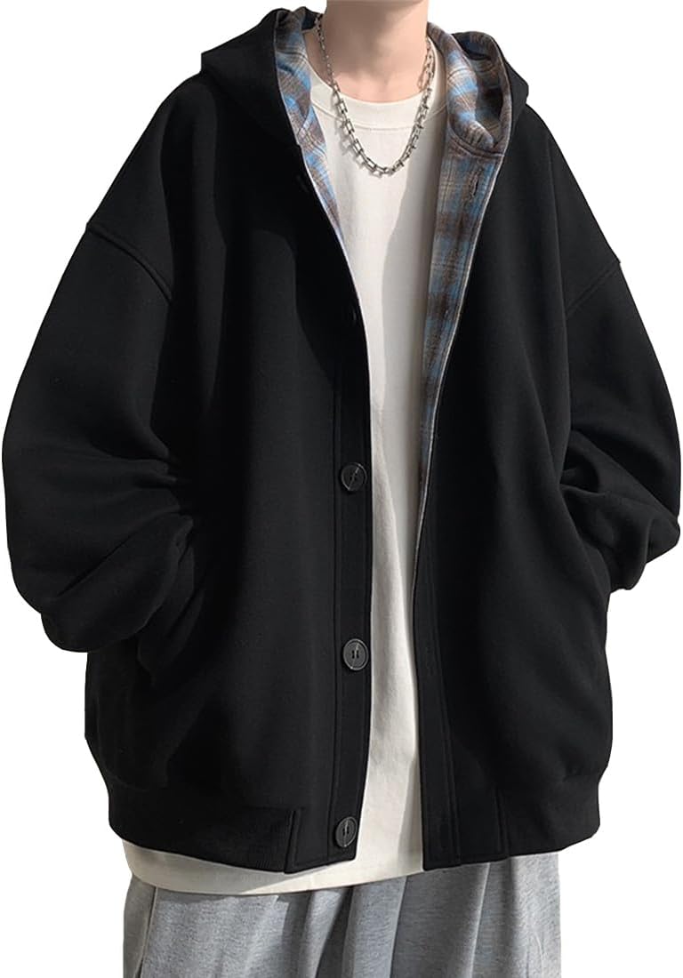 メンズフード付きパーカー コート 大きいサイズ カジュアル 秋冬通勤用