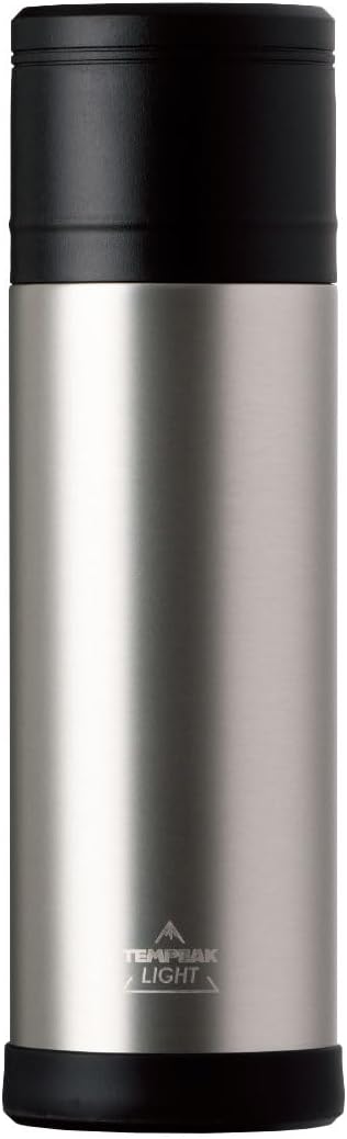 超保温軽量ステンレス水筒 750ml コップ付き アウトドア・登山用 シルバー