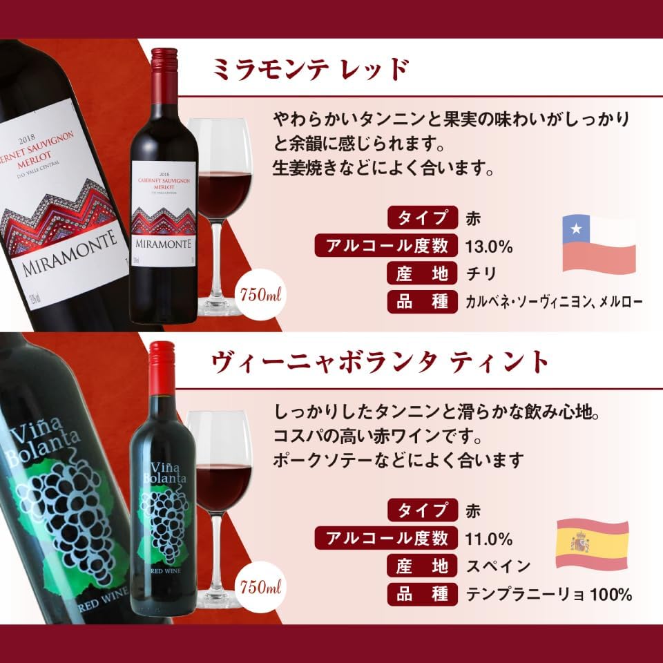 【ギフト】ソムリエ厳選オーガニック赤白ワイン12本セット