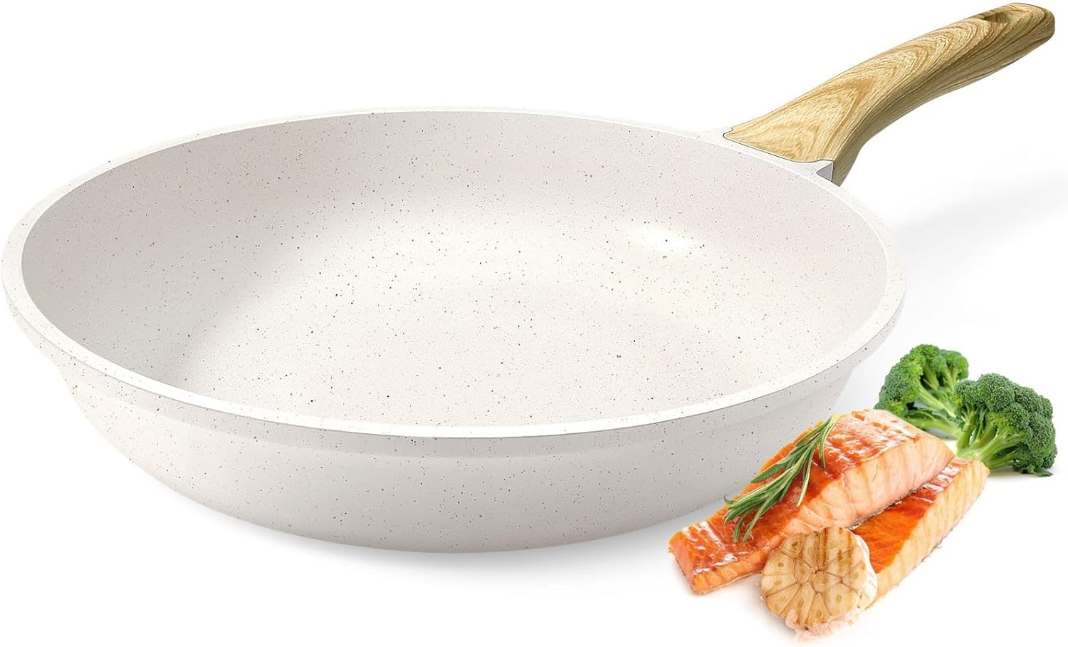 IH・ガス火対応 24cm マーブルコート焦げ付かないフライパン【600日保証】