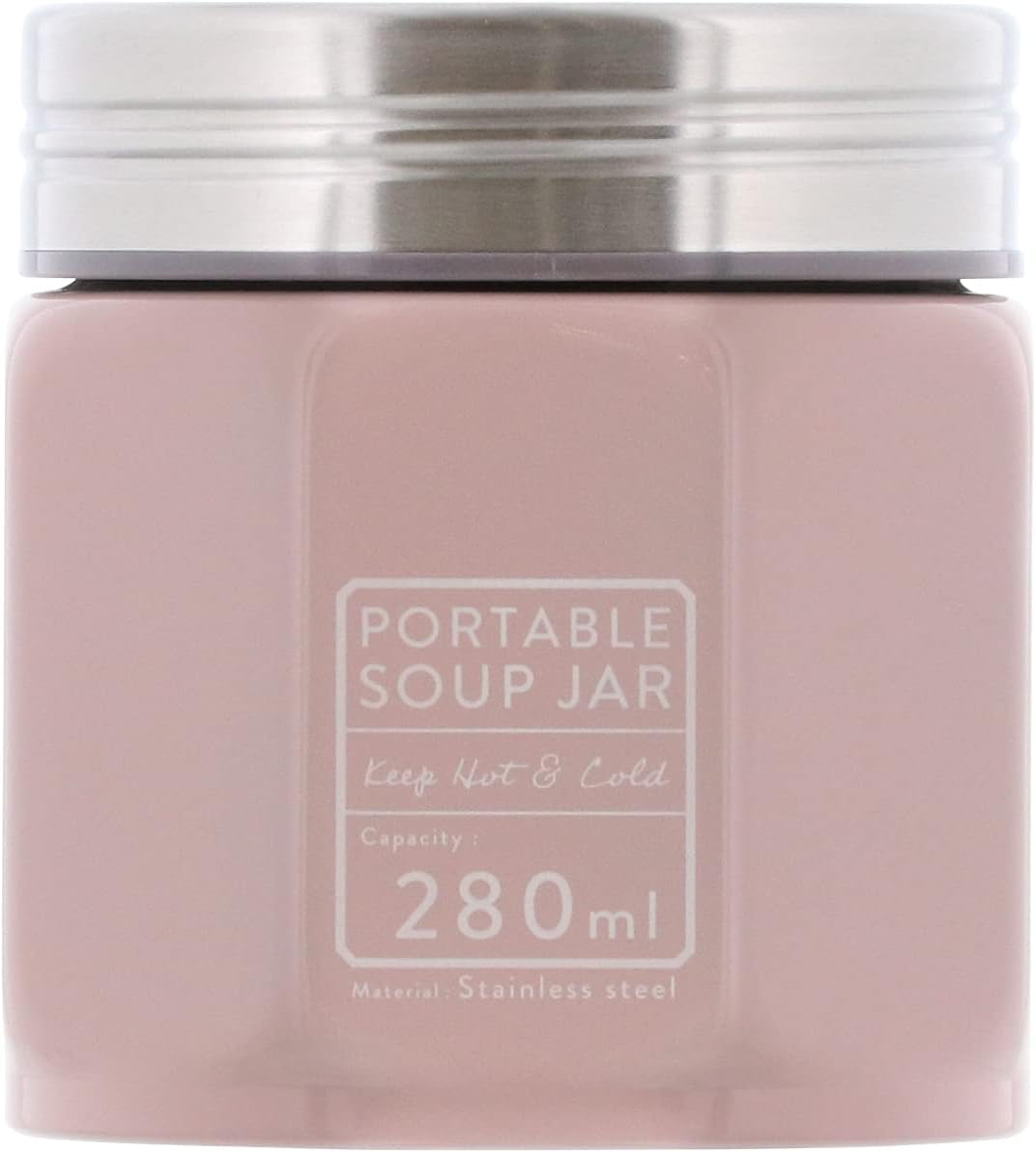 保温性ランチジャー 280ml ウォームピンク 使い勝手抜群