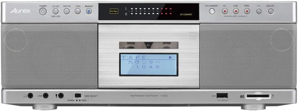 ハイレゾ対応 東芝 CDラジカセ Aurex TY-AK2
