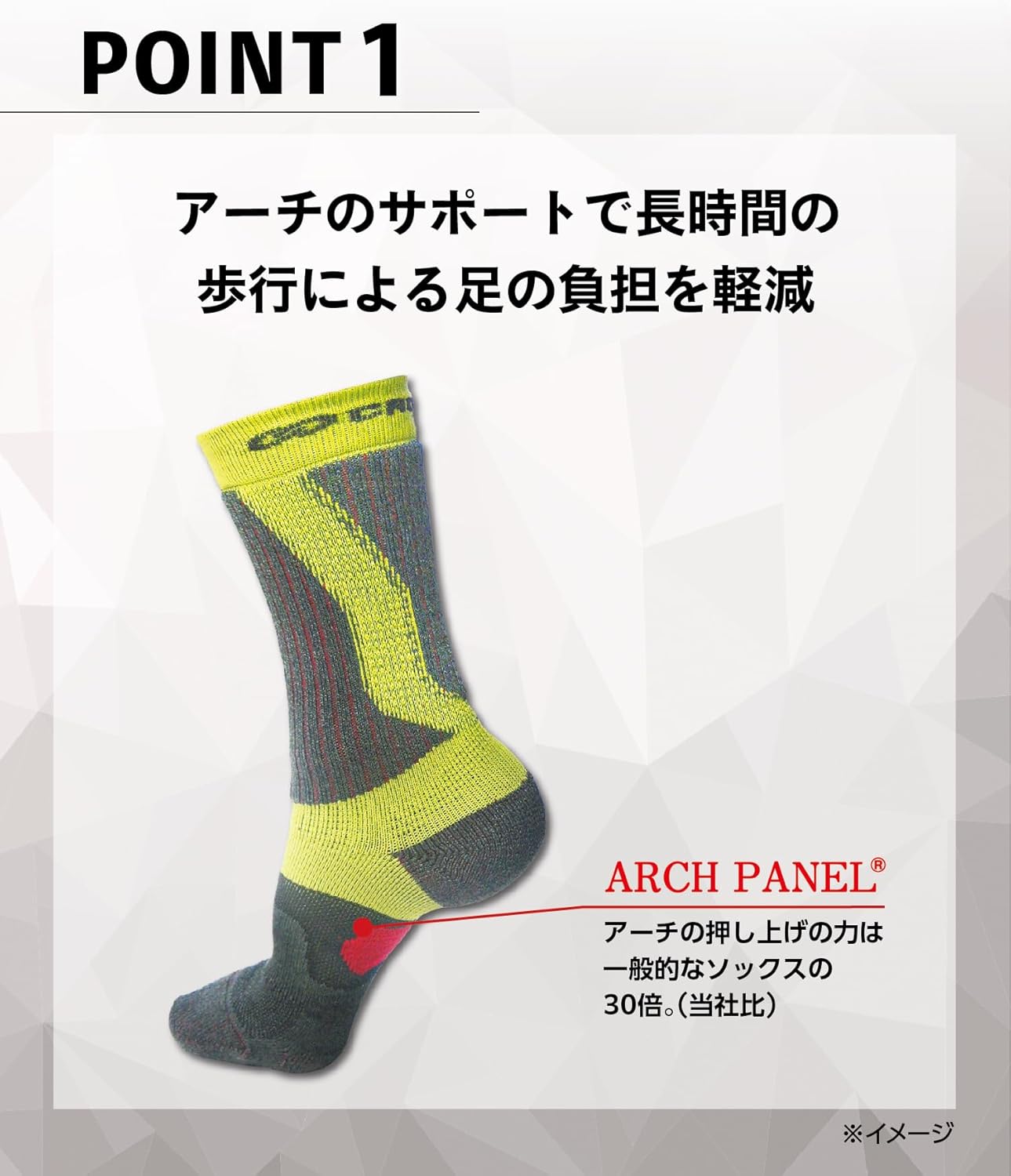 トレッキング用 CORDURA コンバットウール 靴下 - アーチサポート・消臭・足底クッション付き