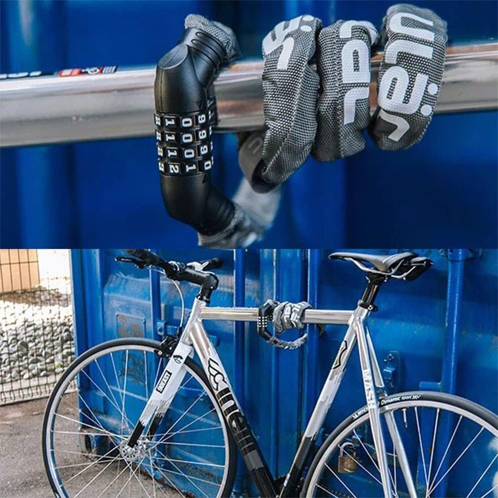 ULAC 自転車用 4桁ダイヤル式 ケーブルロック 盗難防止用