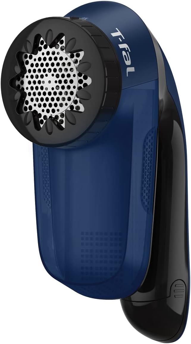 毛玉取り器 電動 3枚刃 デリケートモード搭載 乾電池式 ブルー