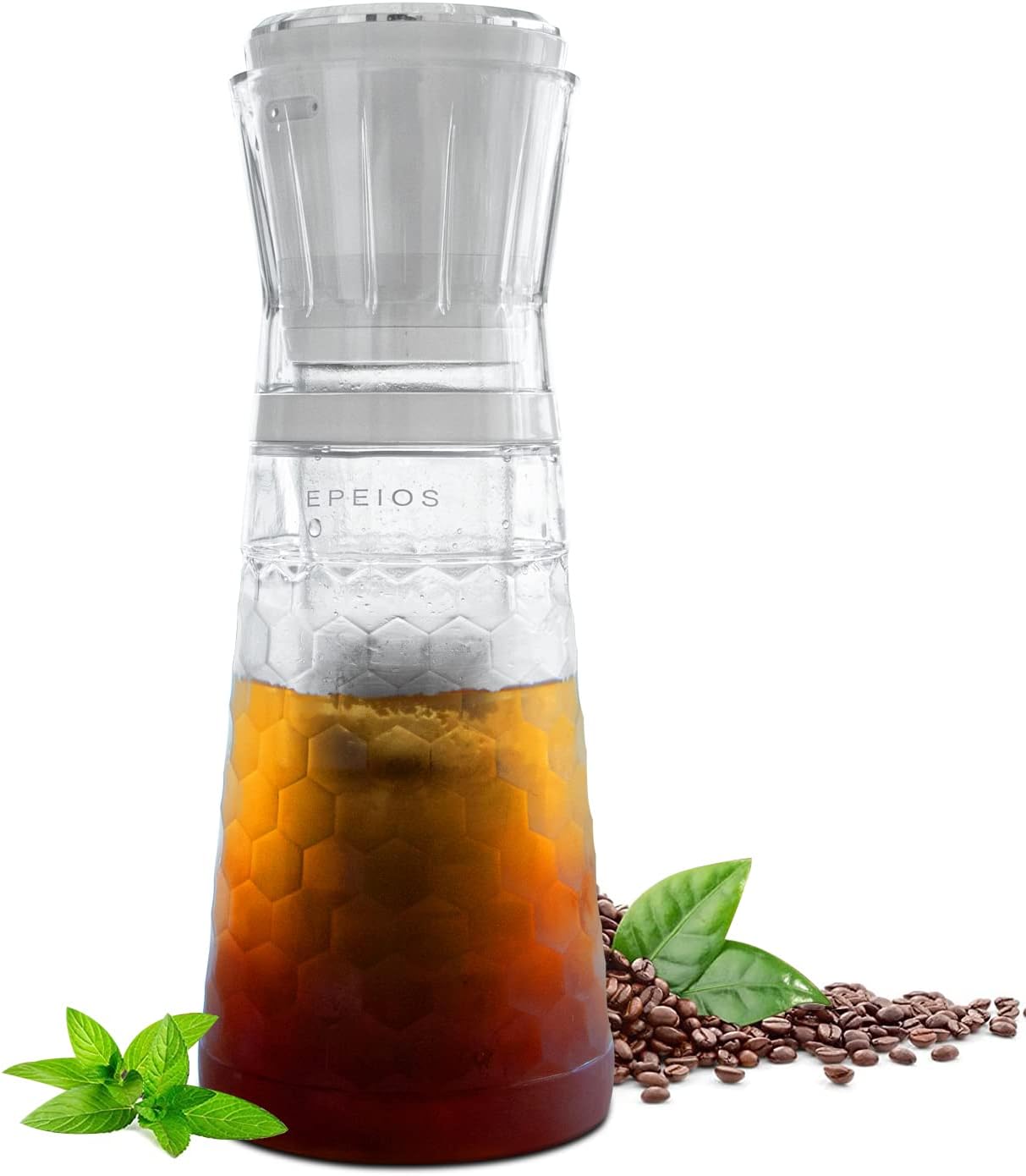 全自動式電動水出しコーヒーポット（680mL） - USB充電式・バッテリー搭載、アイスコーヒー・ホットコーヒー・お茶対応、便利でおしゃれなギフト