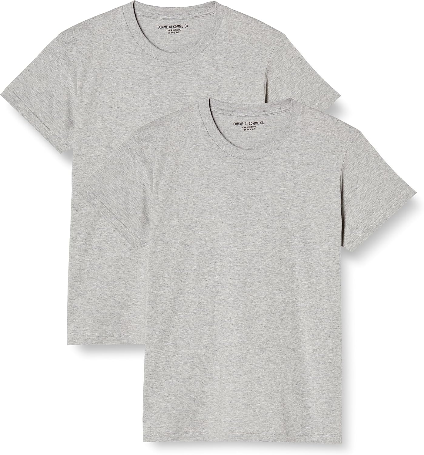 メンズ クルーネックインナーシャツ 2枚組 コムシコムサ