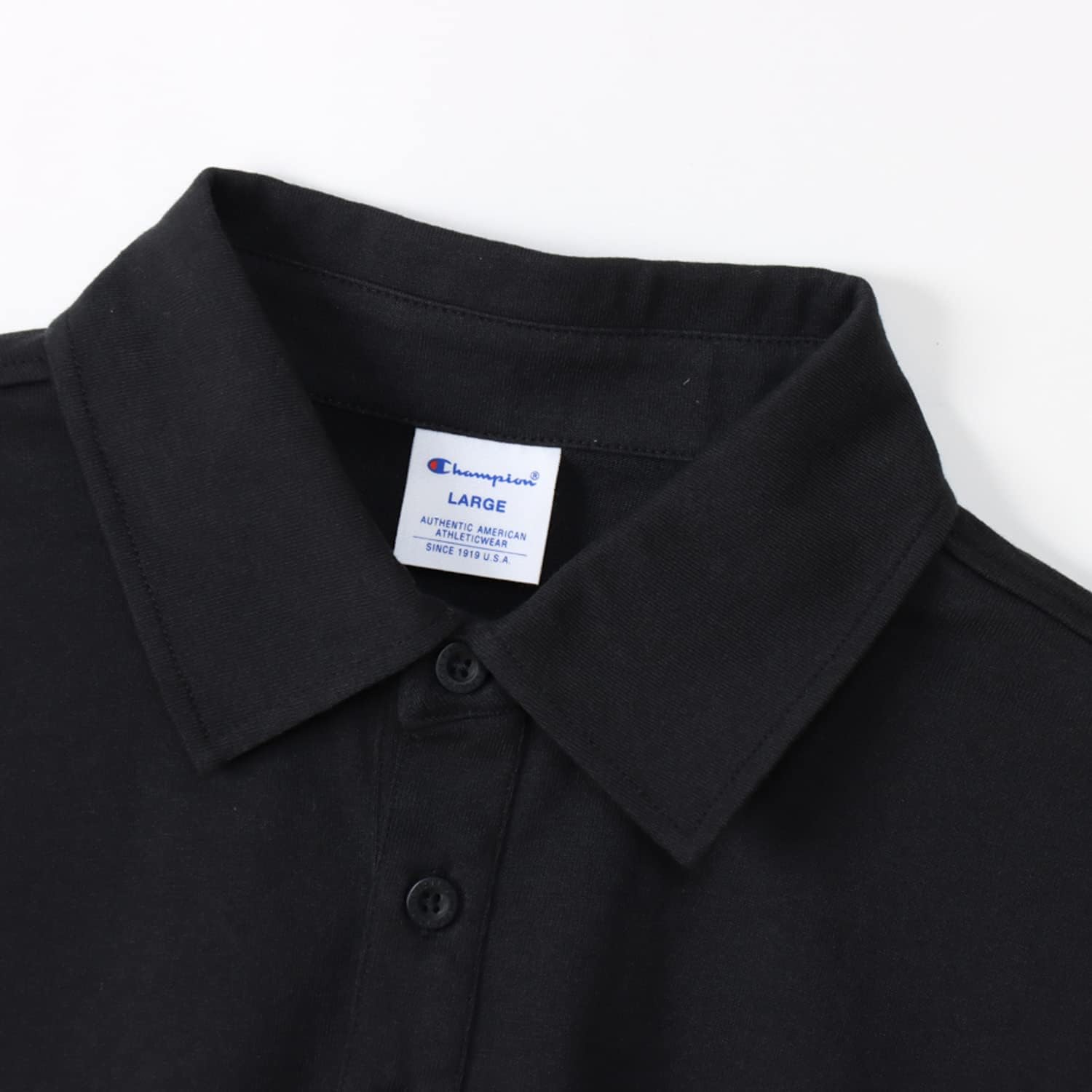 Amazon.co.jp限定 チャンピオン メンズ 半袖 ポロシャツ 綿100% スクリプトロゴ刺繍