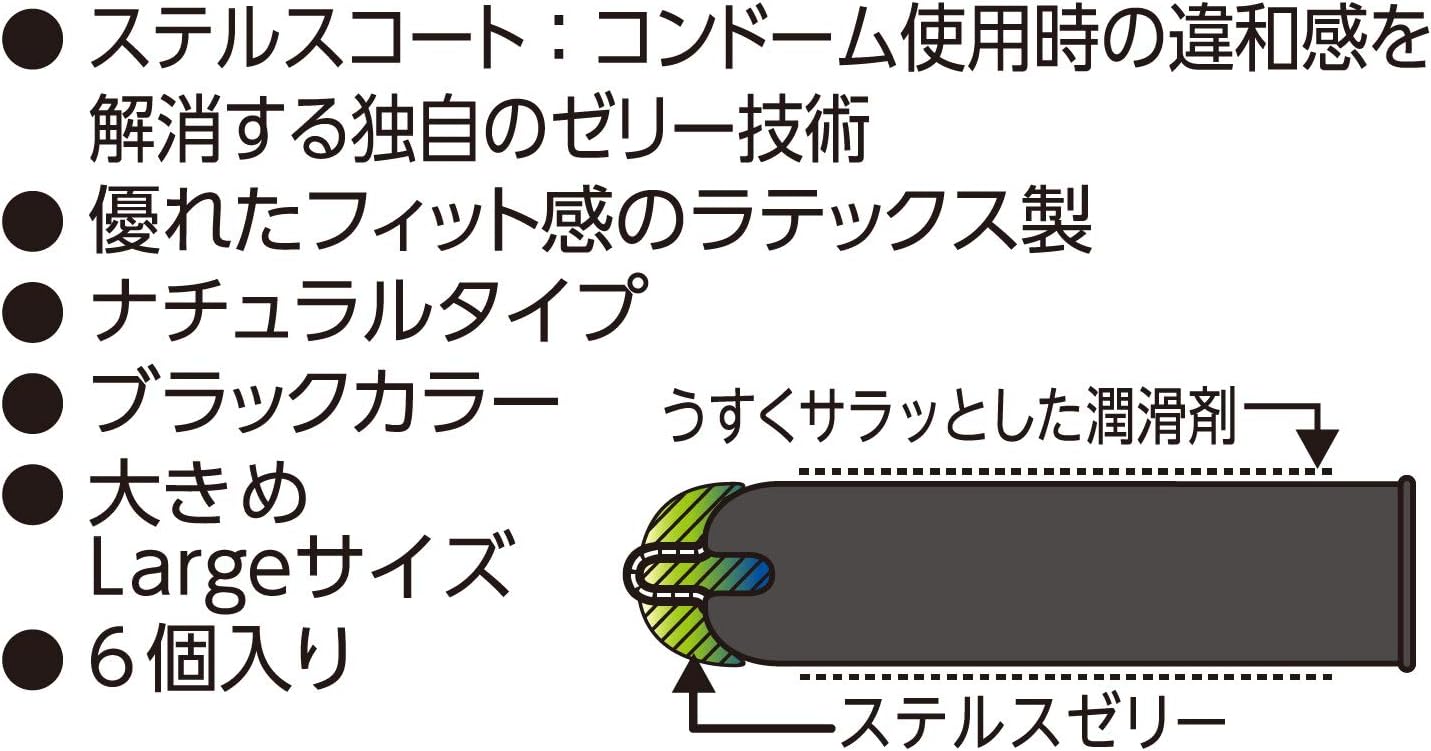 まるで生感覚のZONEコンドーム Lサイズ 6個入り