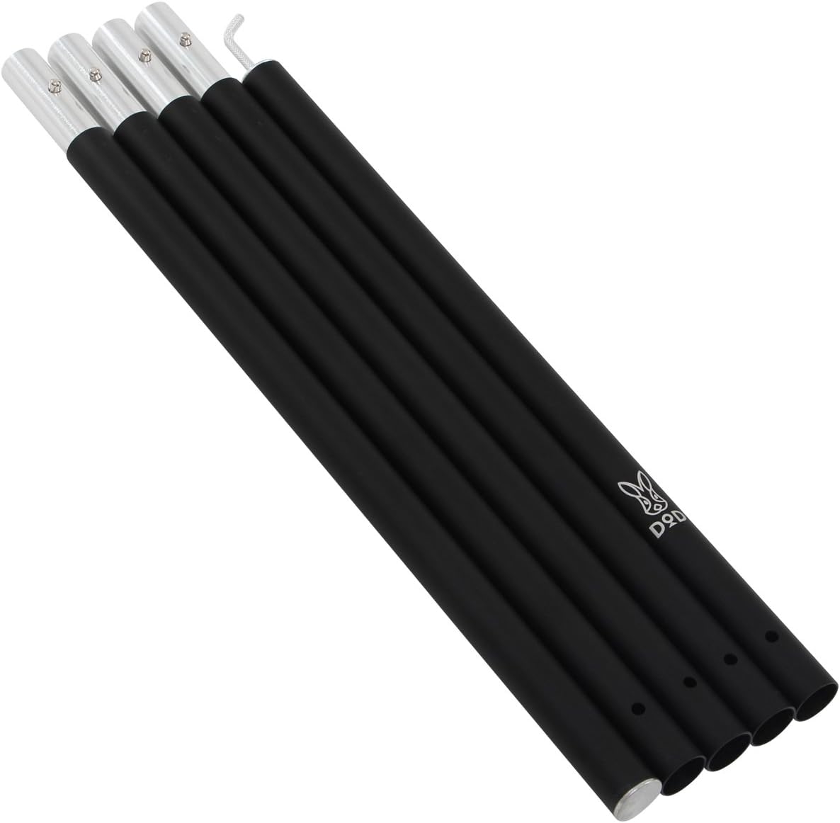 DOD ビッグタープポール 250cm アルミ 収納袋付 ブラック/レッド