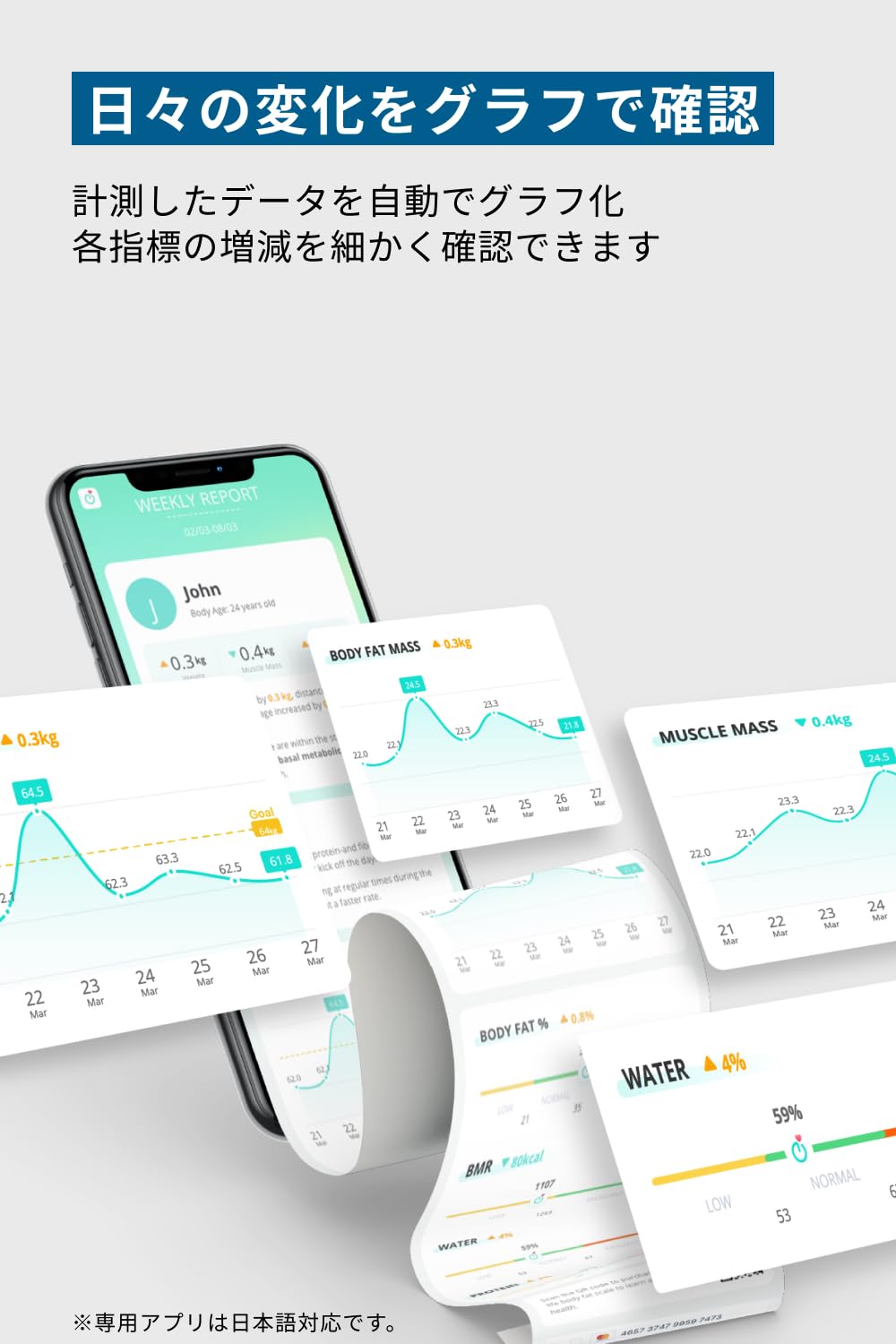 アプリ対応プログラム体重・体組成計 ブラック【Fitbit連携】