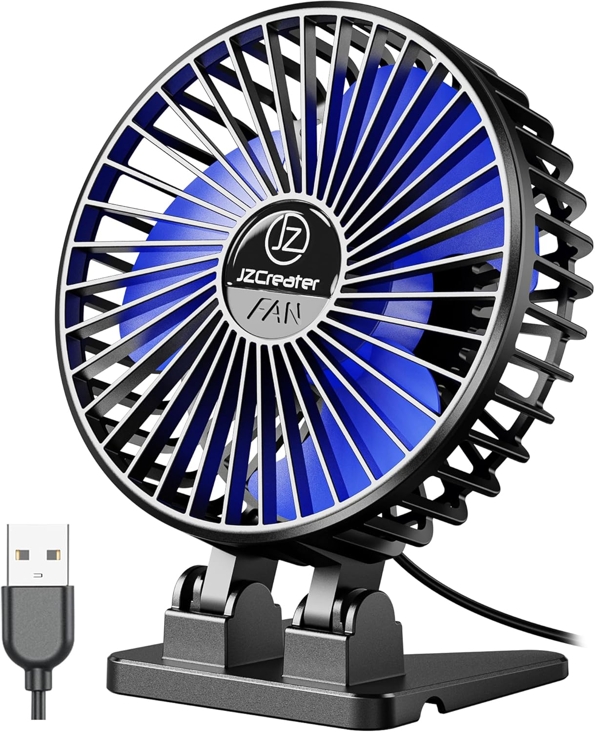 静音USB卓上扇風機 3段階風量調節 軽量小型 26db防音 熱中症対策