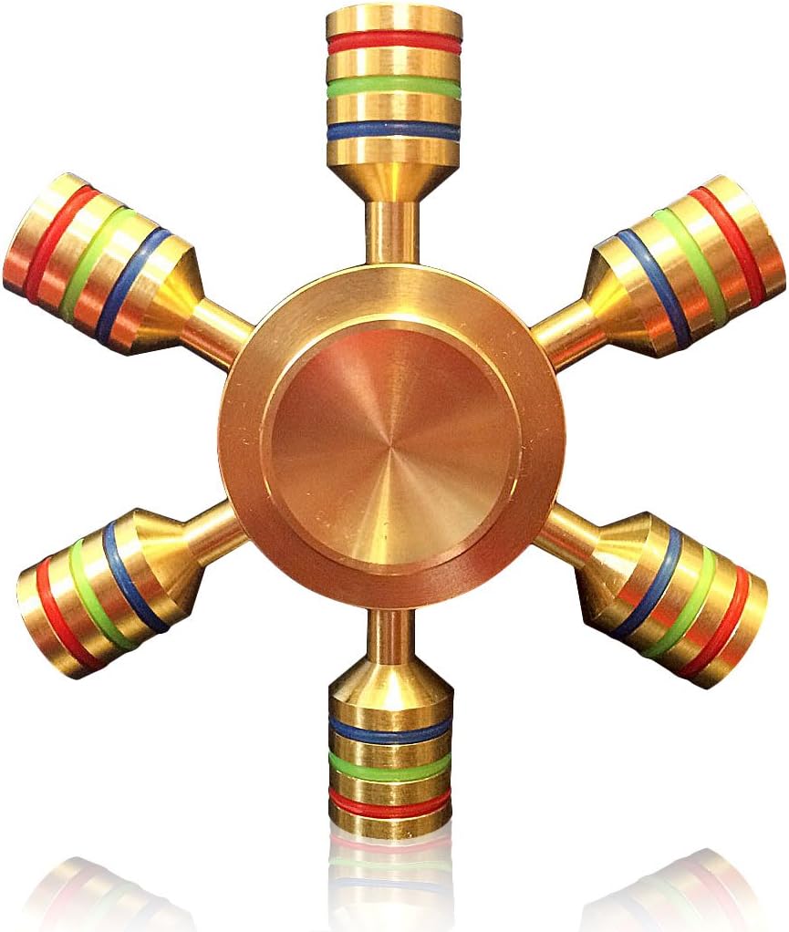 ハンドスピナー 脳トレ用 純真鍮製 集中力アップ ストレス解消モデル