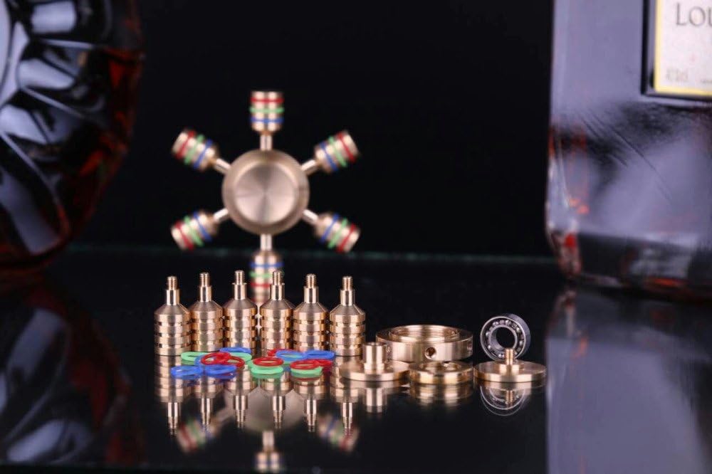 ハンドスピナー 脳トレ用 純真鍮製 集中力アップ ストレス解消モデル