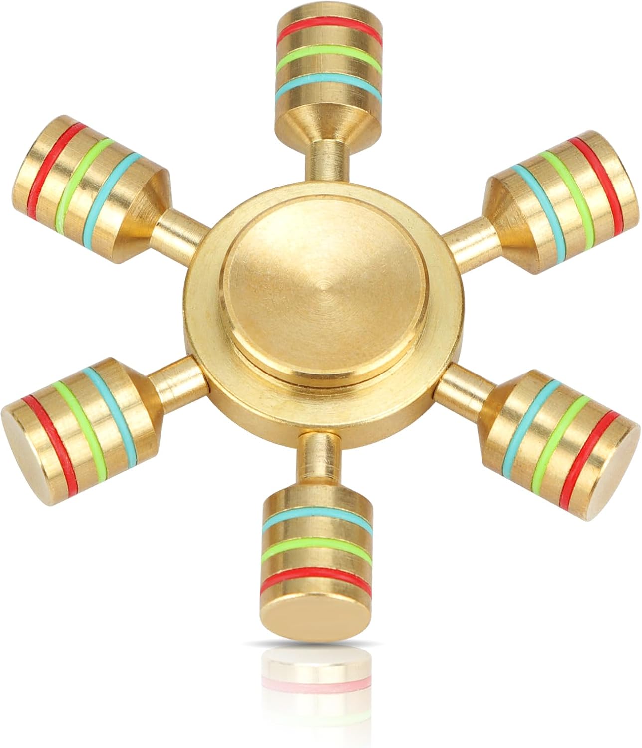 高級純銅製ハンドスピナー ストレス解消おもちゃ 高速回転 静音 大人子供兼用