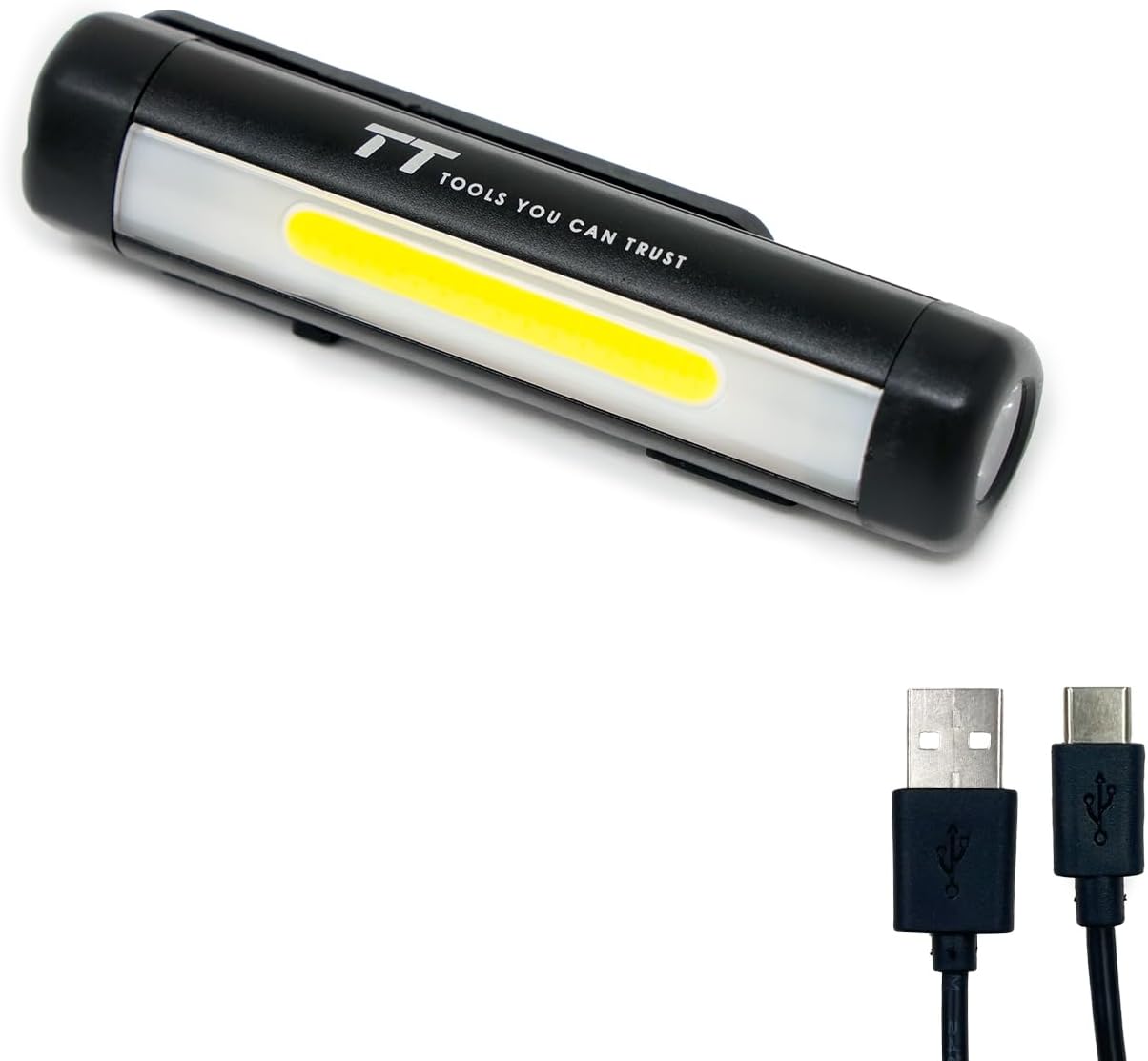 充電式マルチユースLEDペンライト（明るさ調整可能・Type-C充電・クリップ付き）