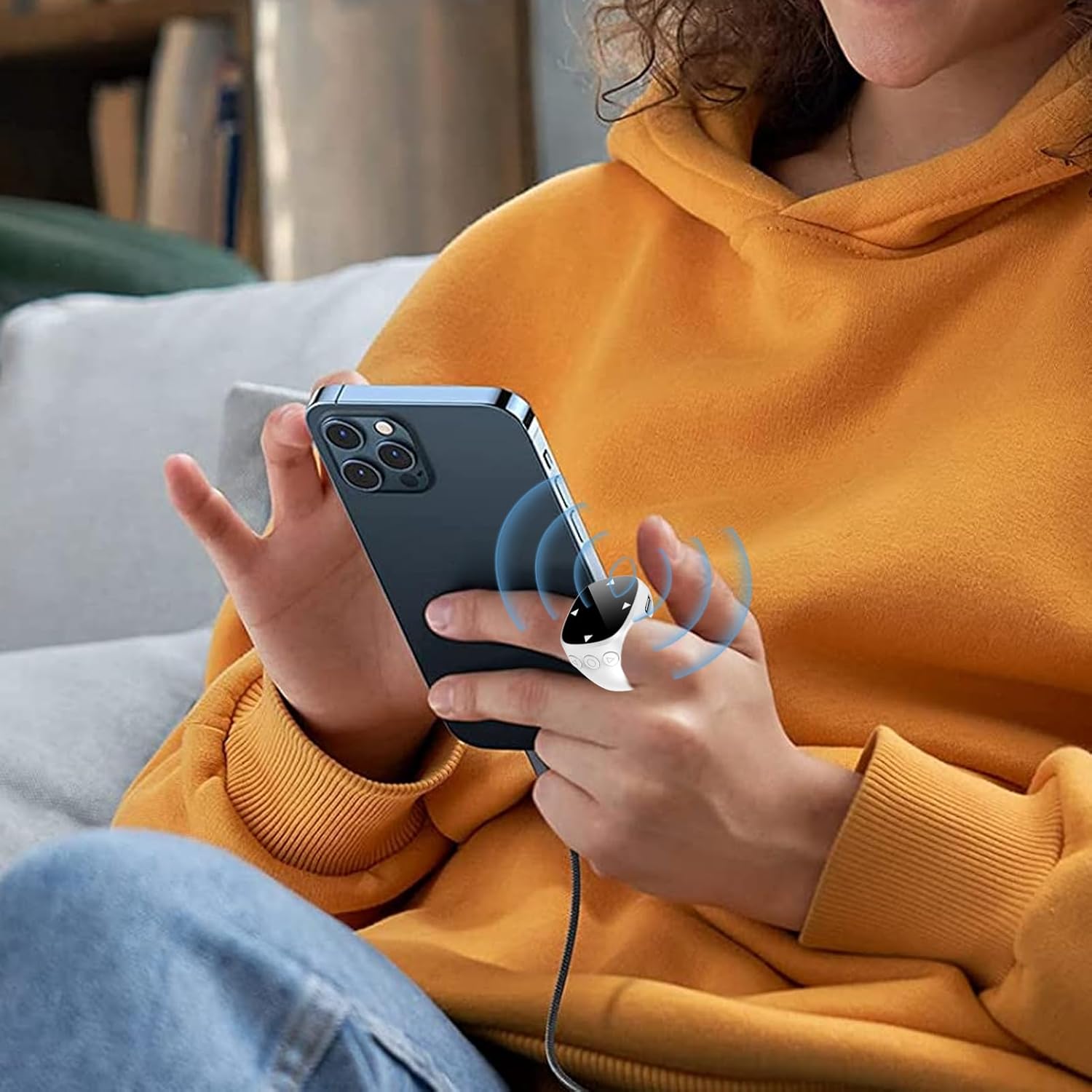 スマートクリッカー | タッチ式スマホスクロールリング - 動画視聴・SNS操作・ゲームに便利