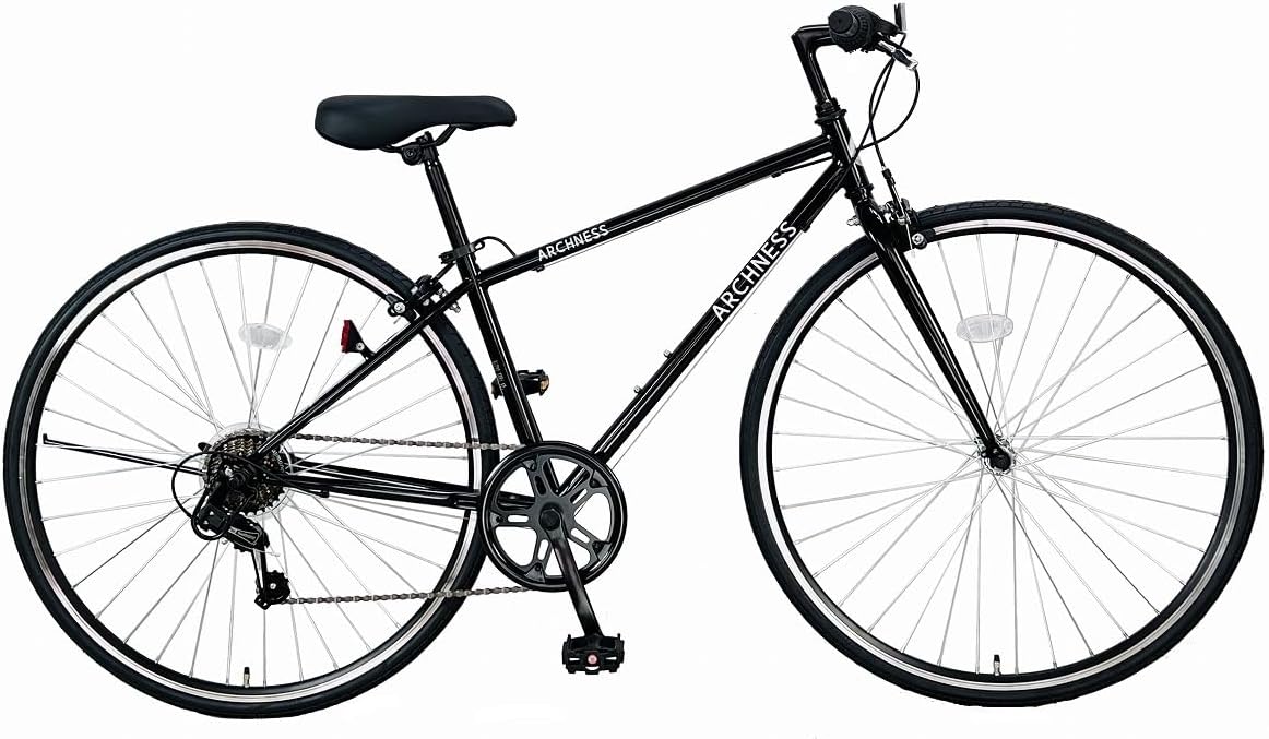 自転車 クロスバイク 27インチ シマノ7段変速 ギア 通勤通学用