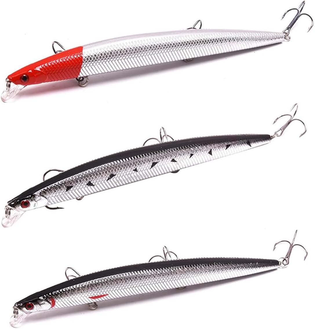 フローティングミノー 24g 10個セット 渓流・海釣り用 シーバス/ヒラメ/青物対策用