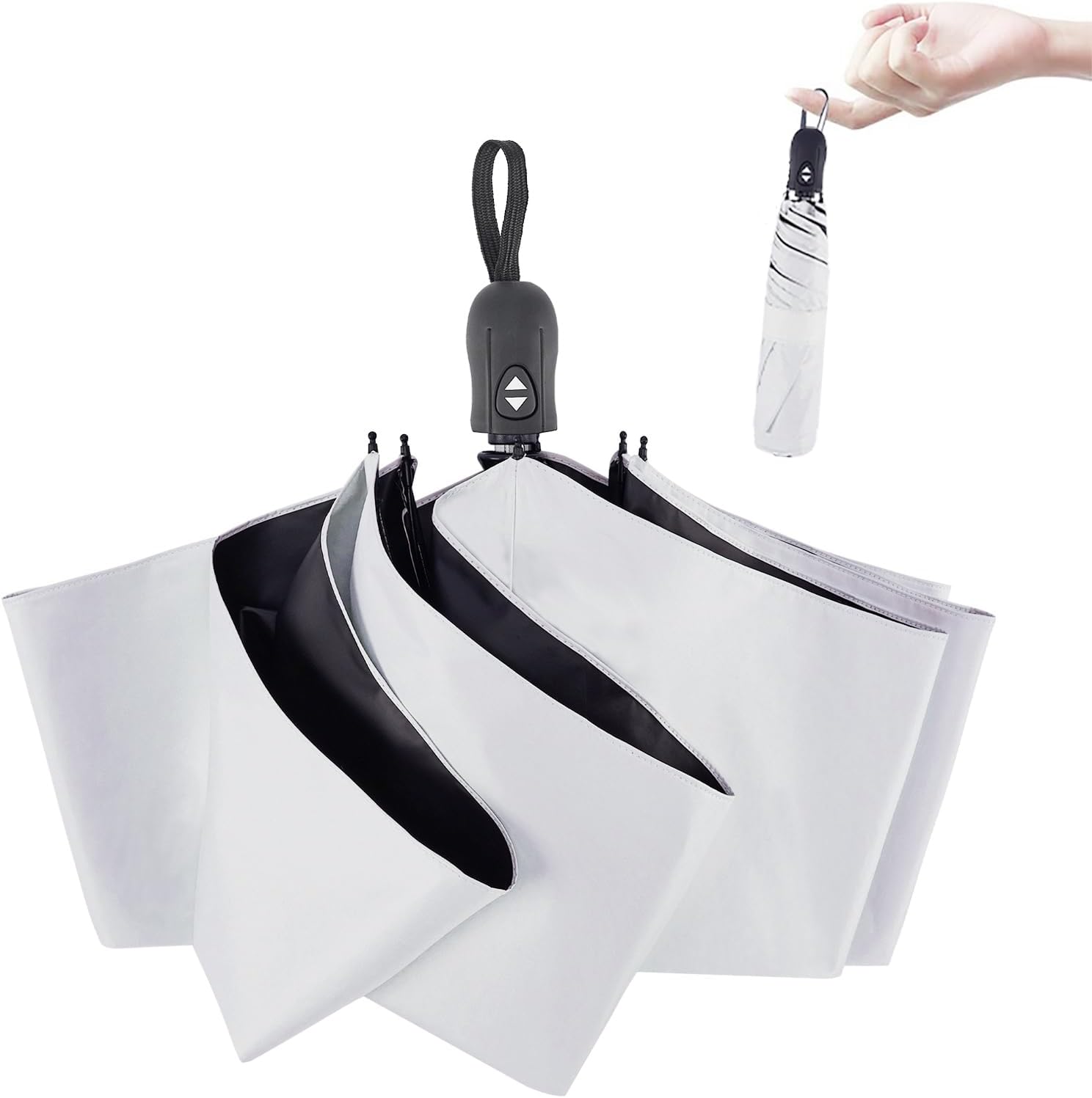 母の日・父の日ギフト 軽量UVカット日傘 自動開閉 折りたたみ コンパクト 100%遮光 メンズ・レディース