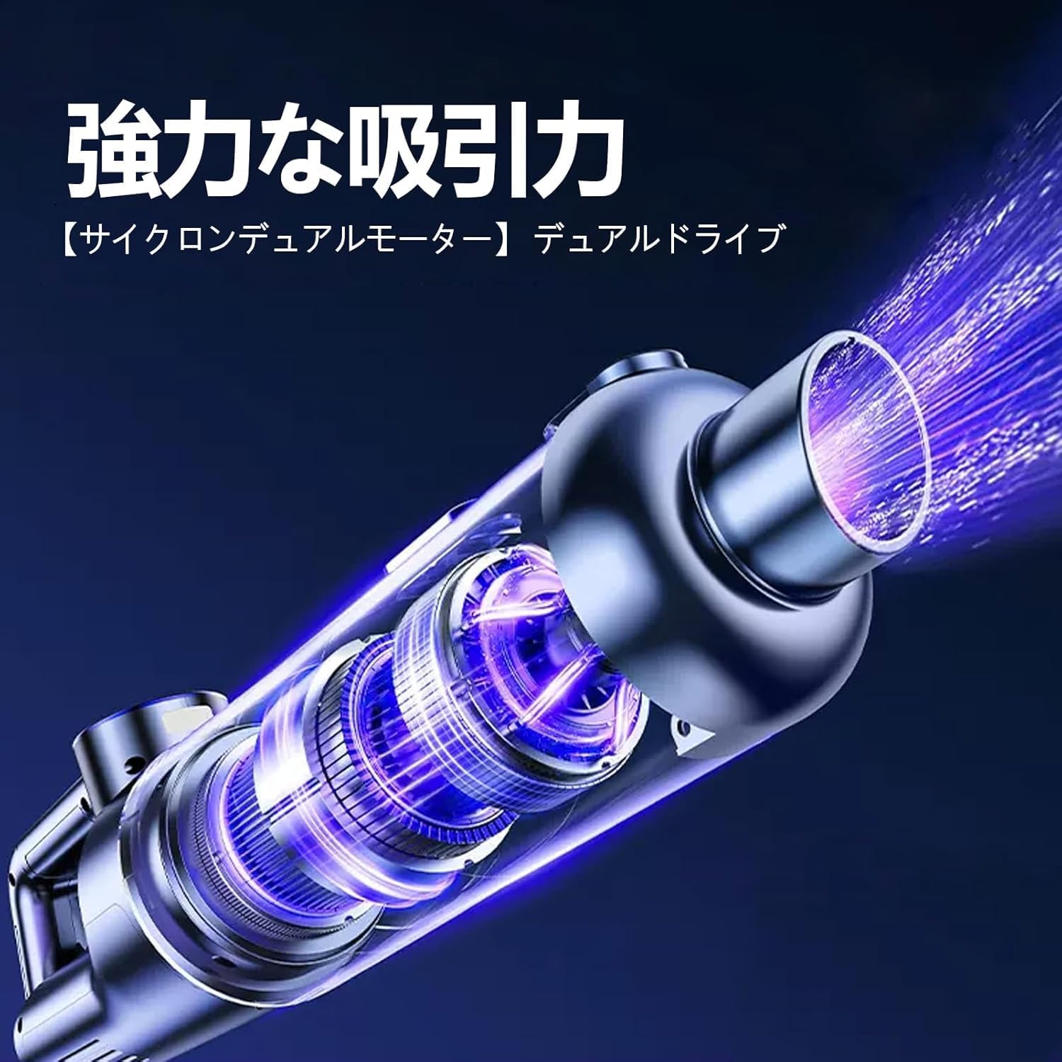 【19000PA強力吸引】コードレスハンディクリーナー 車用・家庭用・業務用 低騒音 OLED画面付き 30分連続稼働