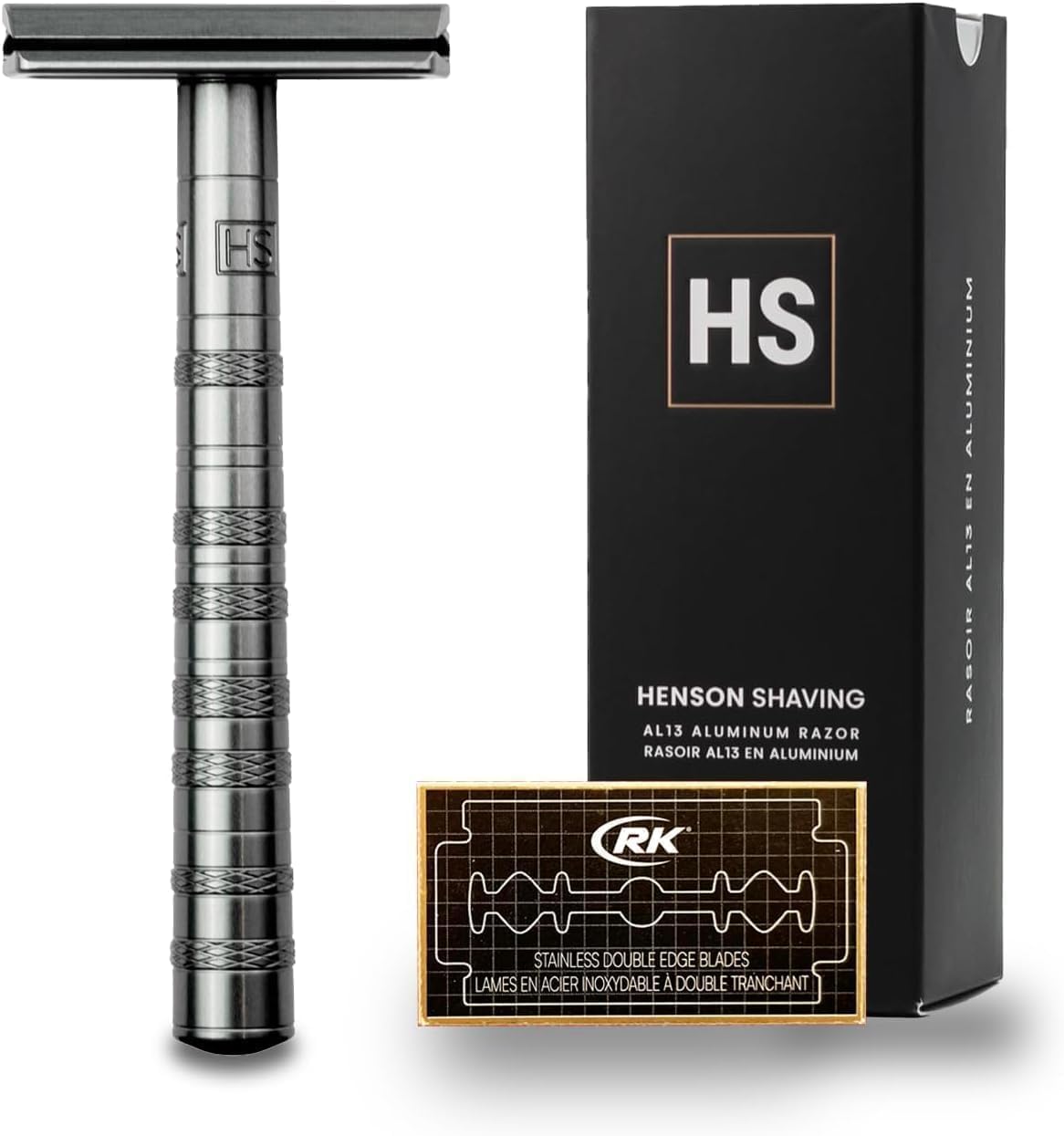 サロン品質 HENSONシェーバー AL13 MILD 日本限定カラー 替刃5枚付 一生モノ アルミニウム製