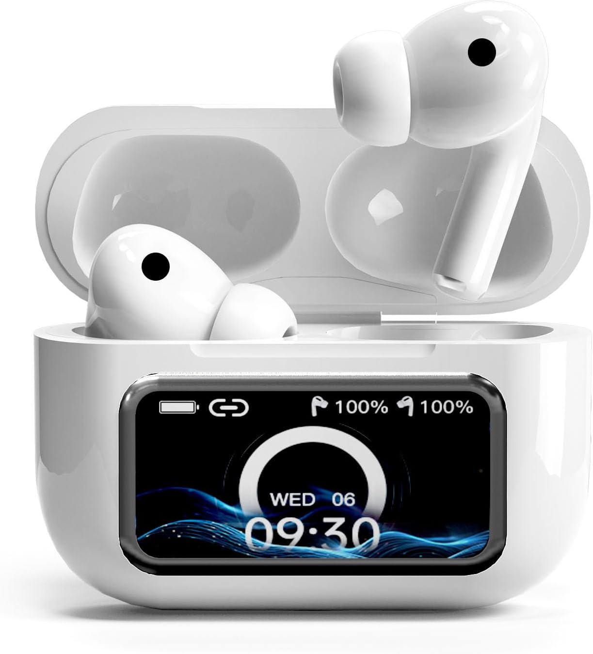 「Bluetooth 5.4 ワイヤレスイヤホン AI通話対応 40時間再生 ANCノイズキャンセリング IPX7防水」
