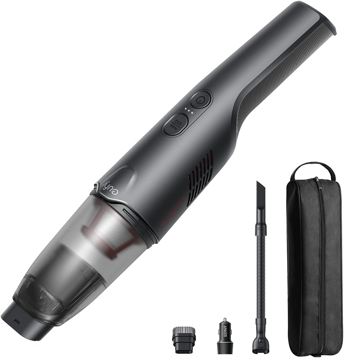 Anker Eufy (ユーフィ) コードレス車用ハンディクリーナー HomeVac H20【14000Pa吸引力・軽量・コンパクト】ブラック