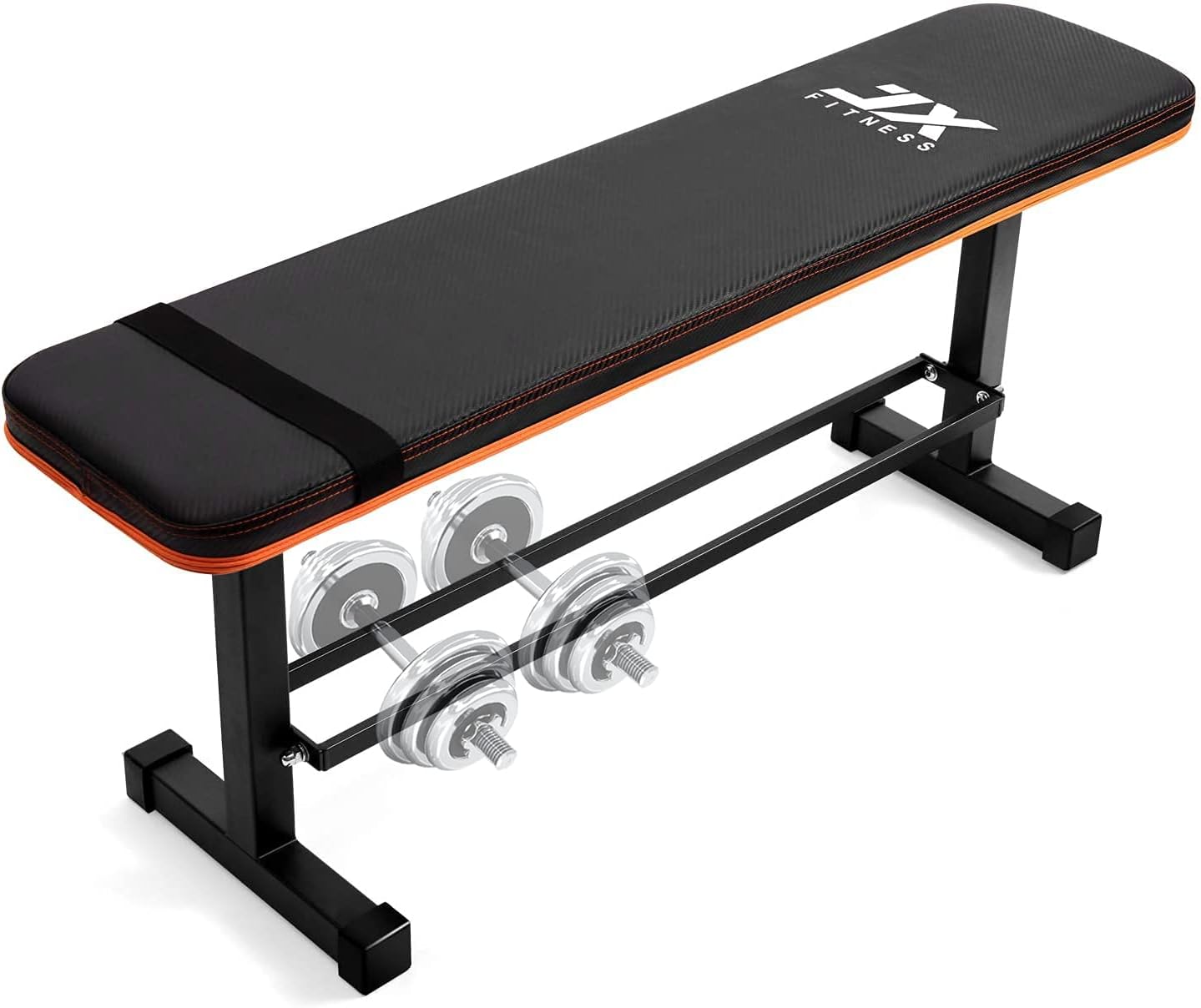 JX FITNESS 多機能トレーニングベンチ 腹筋・背筋用 収納ラック付き