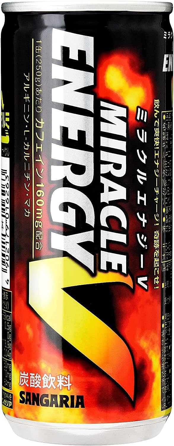 サンガリア ミラクルエナジー V 缶 250ml × 30缶