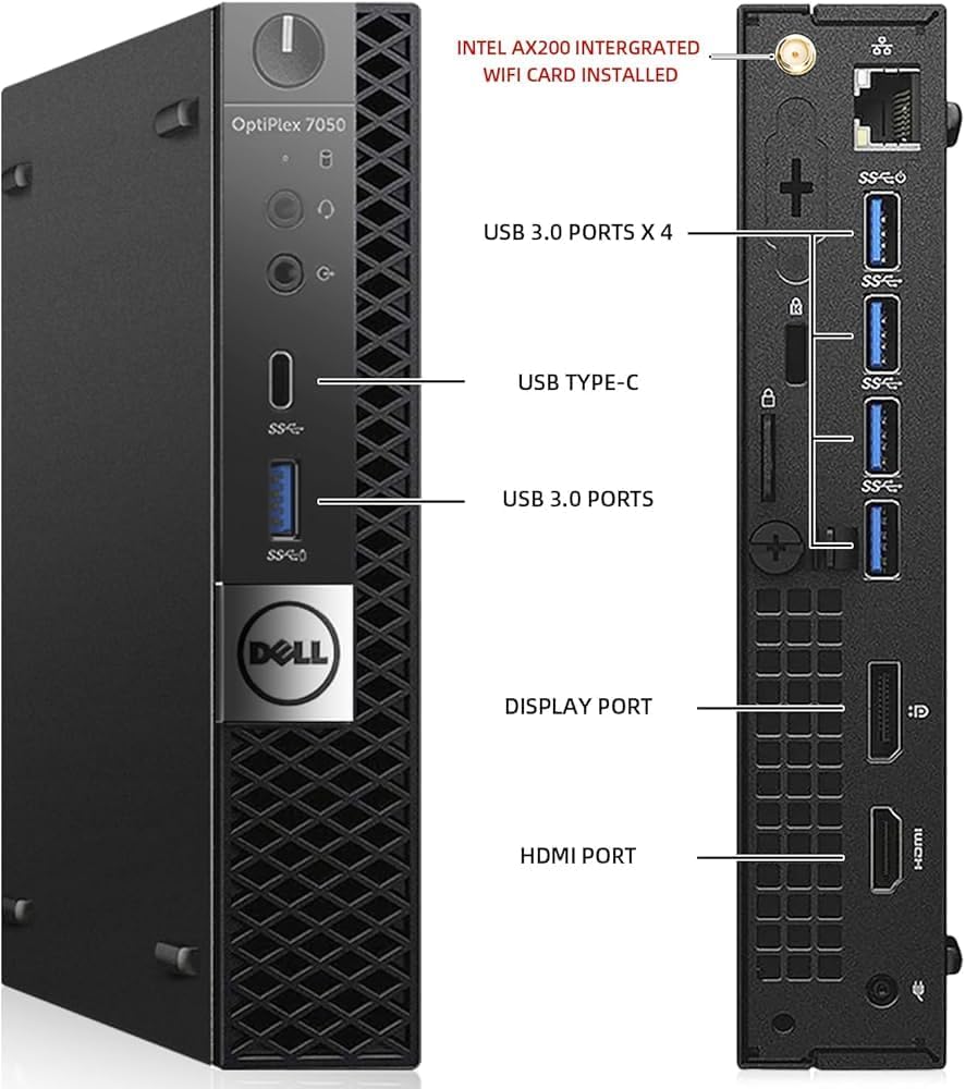 整備済み Dell OptiPlex 7050 マイクロデスクトップPC Core i7 7700T 16GB 512GB SSD Win11 Office搭載