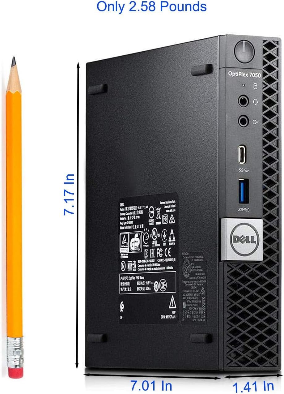 整備済み Dell OptiPlex 7050 マイクロデスクトップPC Core i7 7700T 16GB 512GB SSD Win11 Office搭載