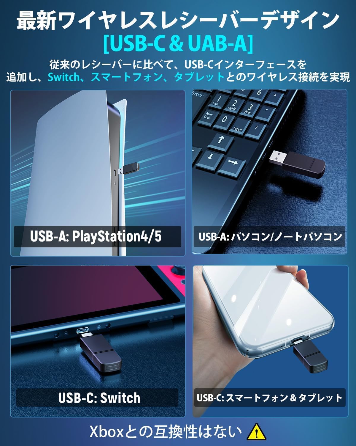 軽量ワイヤレスゲーミングヘッドセット マイク付き 7.1ch 音画同期 超低遅延 30時間利用可能 RGBライト対応【Switch/PS5/PS4/Windows/Mac/スマートフォン】 WT5白