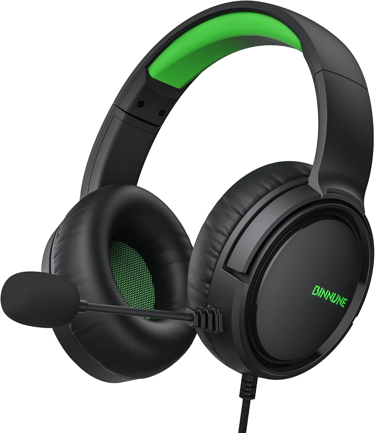 ゲーミングヘッドセット PS5/Xbox対応 50mmドライバー ノイズキャンセリング 軽量 マイク付き