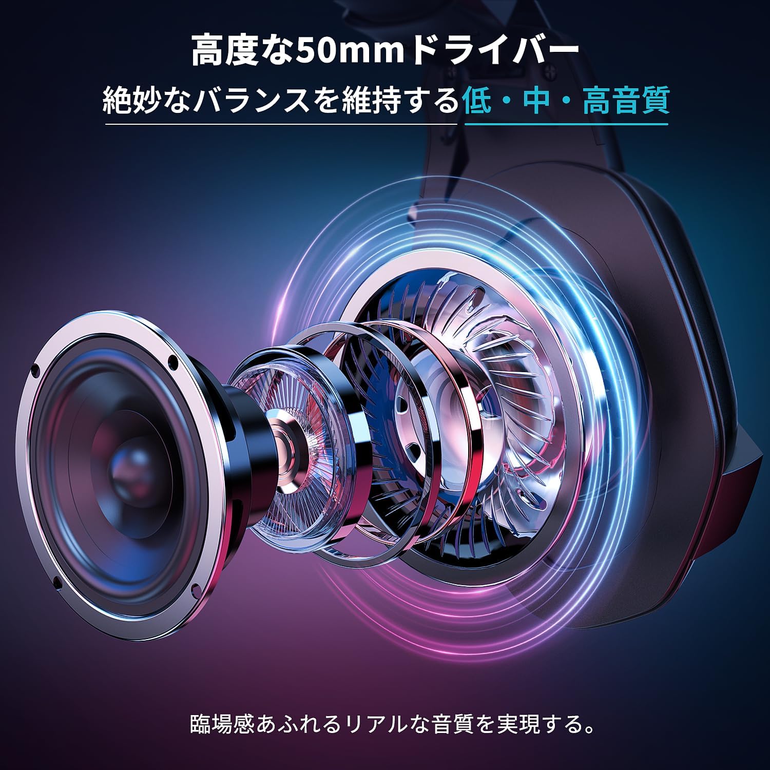 ゲーミングヘッドセット 3WAY接続タイプ（Bluetooth/USB/有線）ENCノイズキャンセリング マイク付き 軽量 18時間連続使用（PS5/PS4/Switch対応/黒）