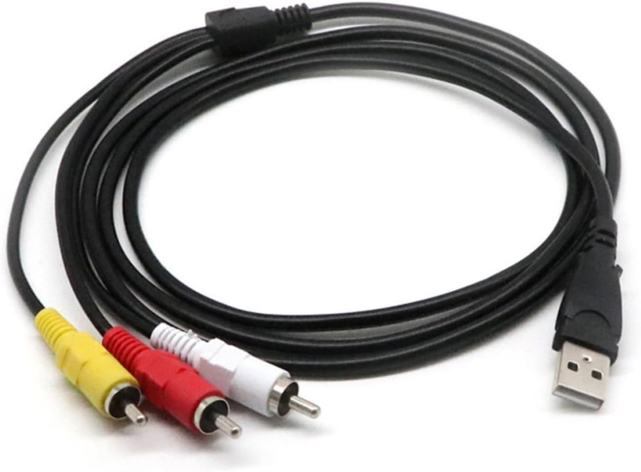 150cm USB to 3RCA AVアダプターケーブル - PC・ホームエンターテインメント用