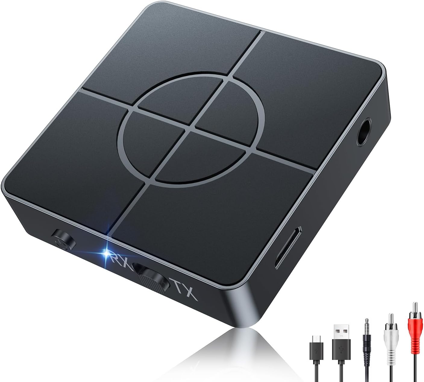 Bluetooth 5.3 トランスミッター・レシーバー テレビ用 光デジタル対応 3.5mmオーディオ 通信距離20m【日本語説明書付き】