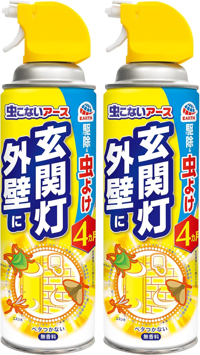 虫よけスプレー 450ml 2本パック 屋外用 侵入防止 対策