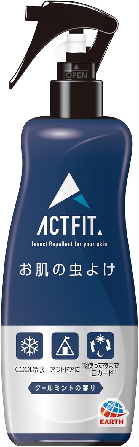 お肌の虫よけスプレー ACT FIT ミスト 200ml メントール配合 クール