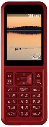 シンプルで使いやすい大容量バッテリー搭載SIMフリーガラケー（レッド）