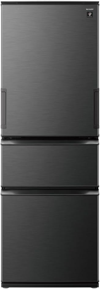 大容量374Lシャープ冷蔵庫 両開きダークアッシュグレー プラズマクラスター