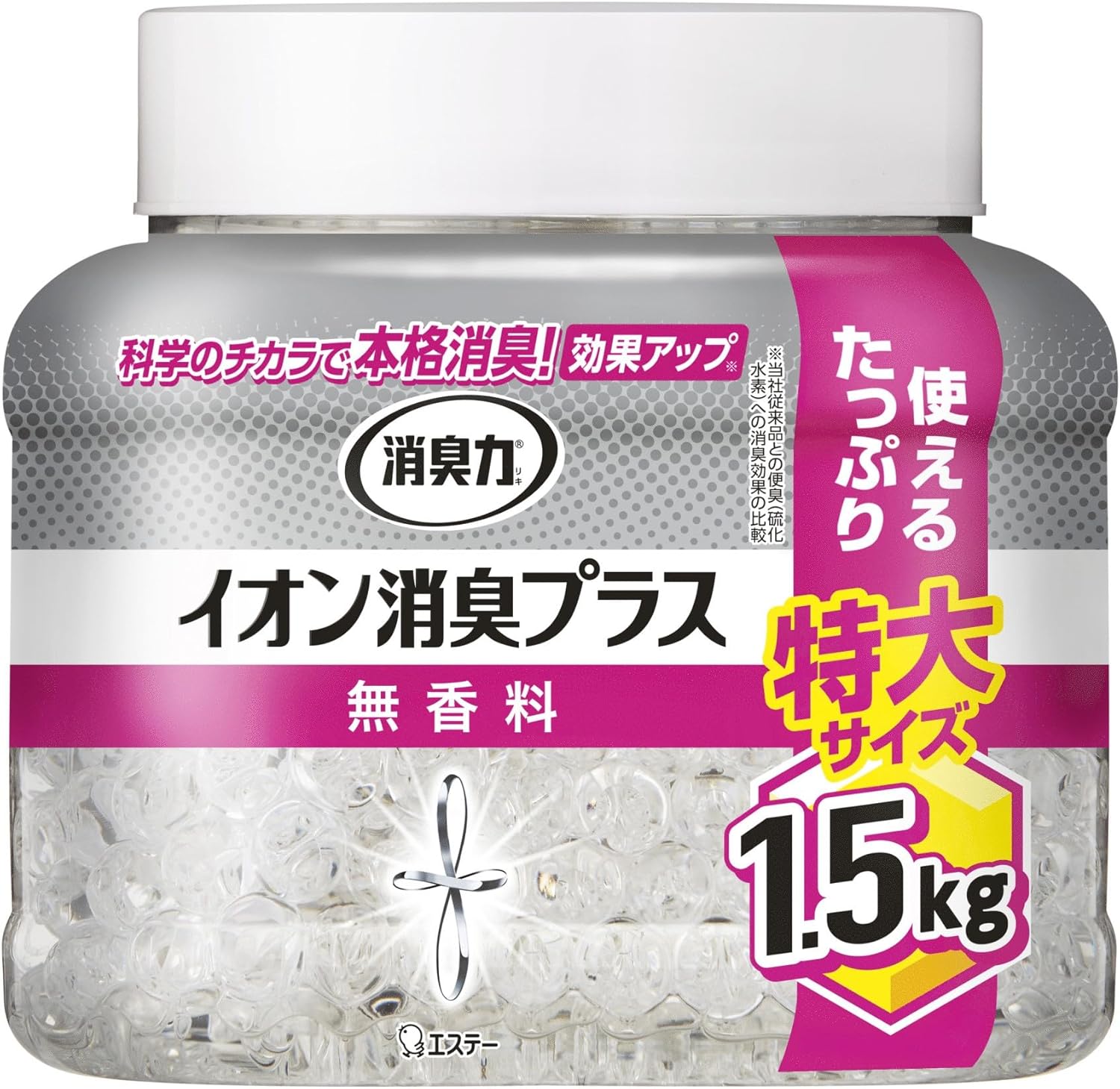消臭力 イオン消臭プラス 無香料消臭ビーズ 置き型 1.5kg