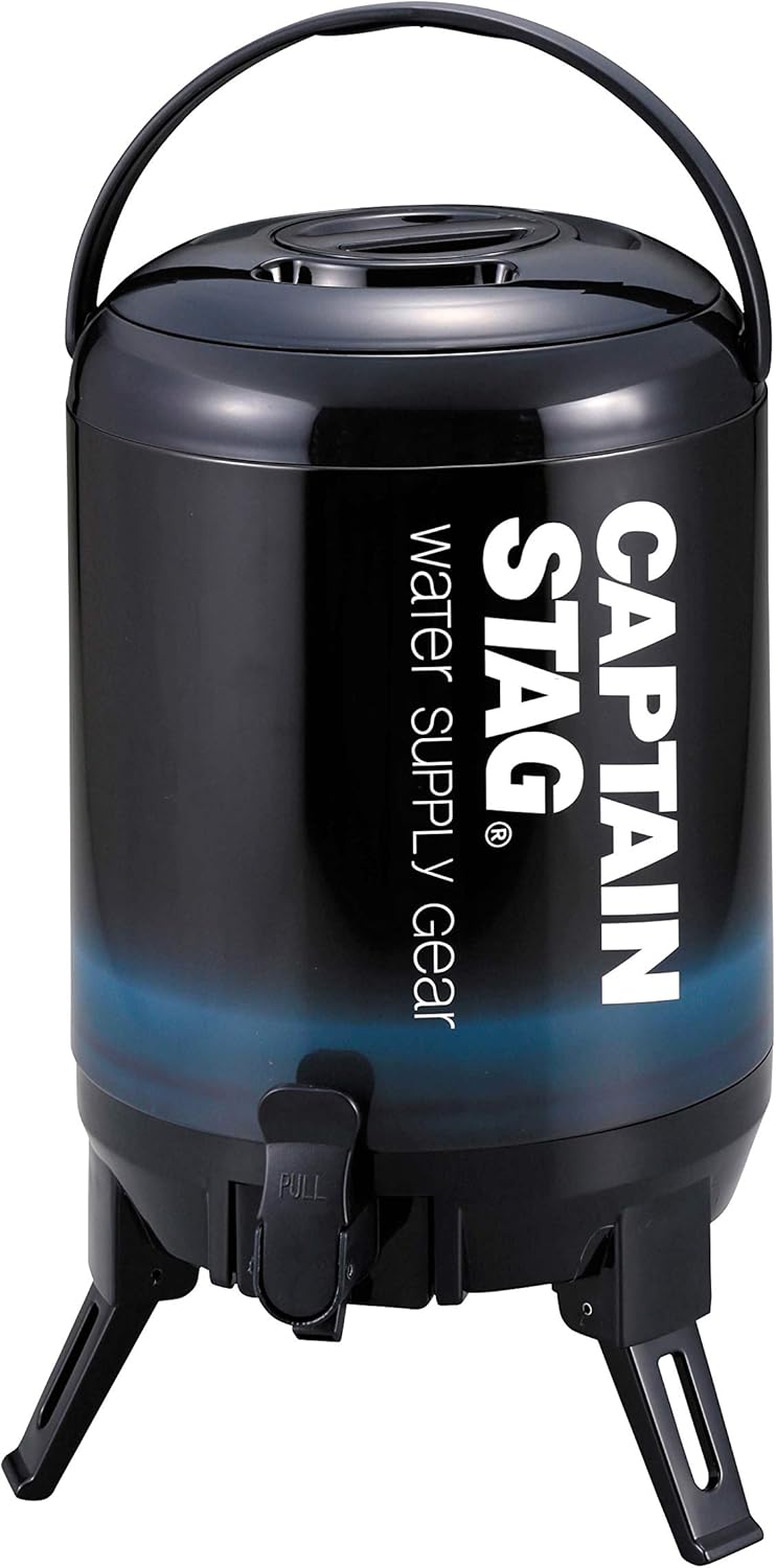 保温保冷機能付き広口ウォータージャグ 3L/6L/8L/10L カップ・ハンドル付 ネイビー