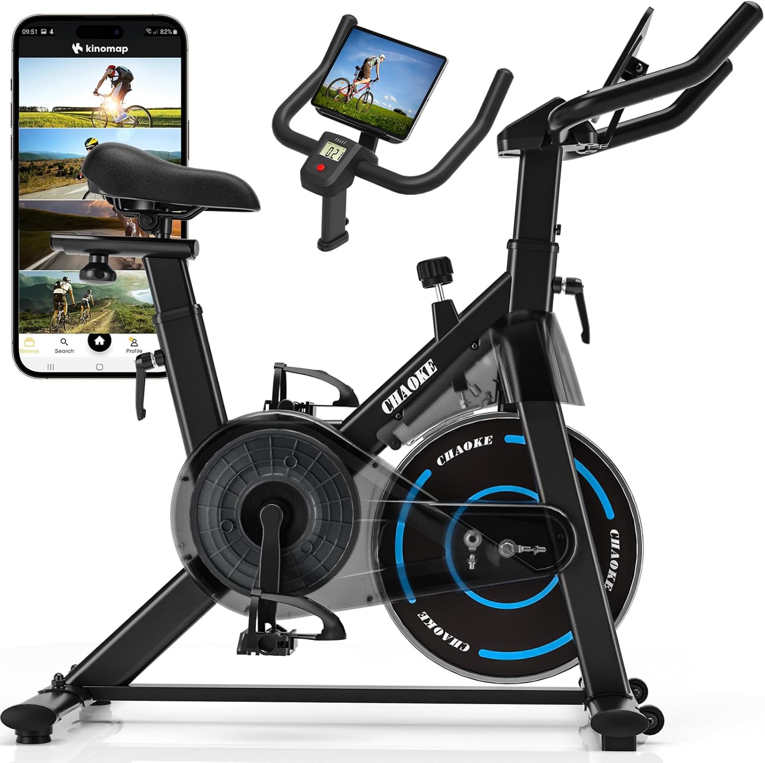 家庭用スピンバイク【極静音・ZWIFT連動・5年保証】フィットネス器具 連続120分使用可