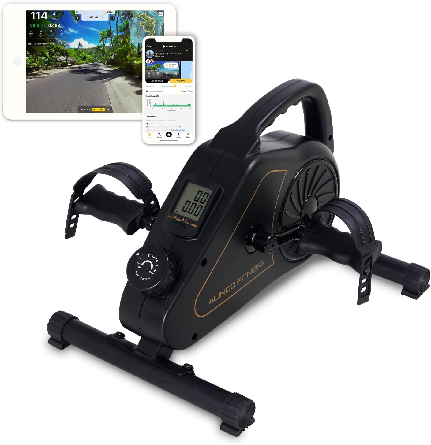 家庭用ミニフィットネスバイク エアロマグネティック 静音 軽量 コンパクト