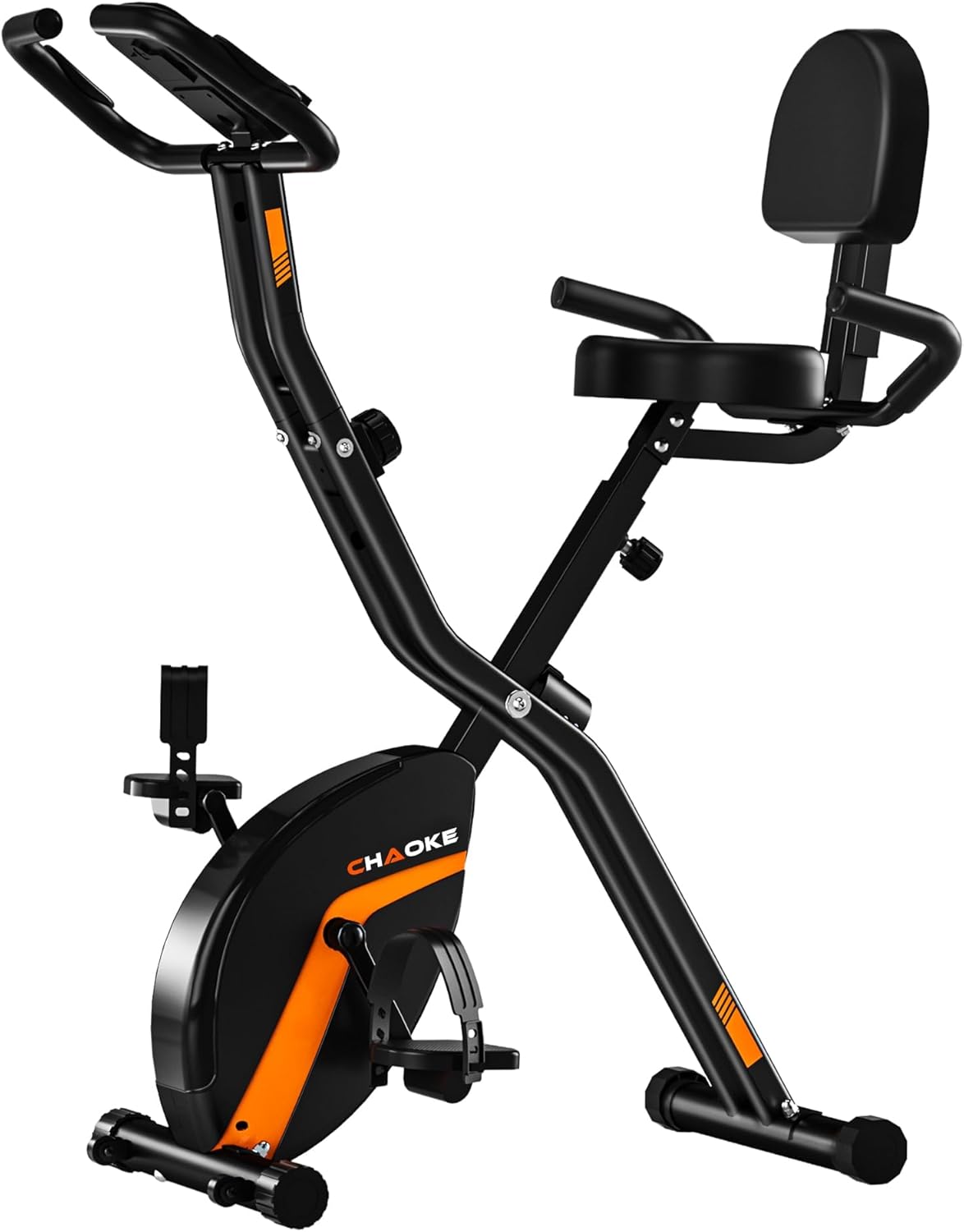 静音折りたたみフィットネスバイク【5年保証・16段階負荷・心拍数メーター付】