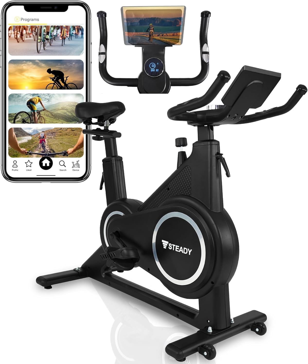 家庭用エアロバイク スピンバイク Plus【静音・アプリ連動】ST145