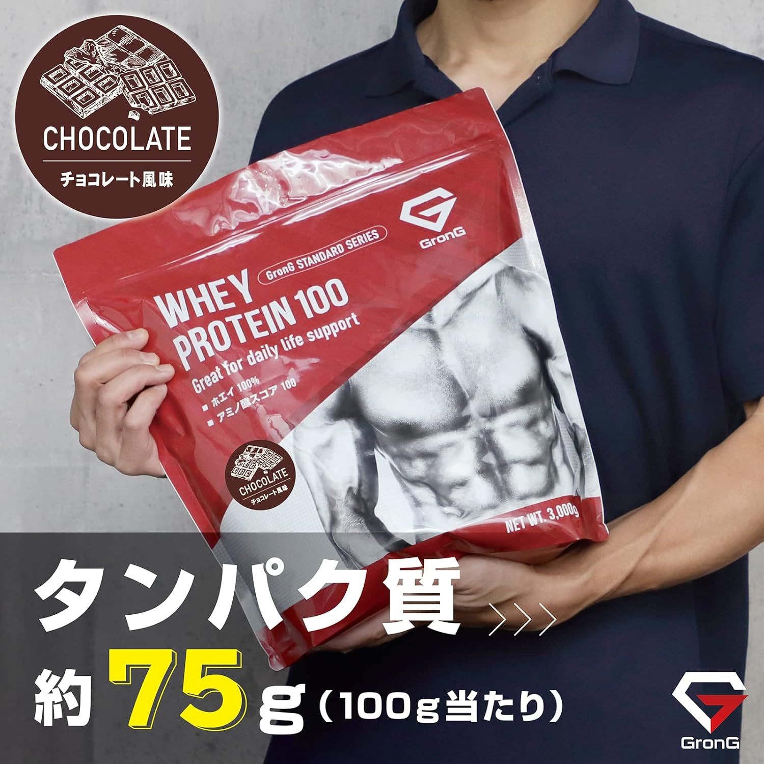 ホエイプロテイン 3kg チョコレート風味 ビタミン11種配合 国内製造